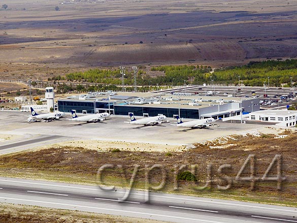 Ercan Airport From Helicopter
