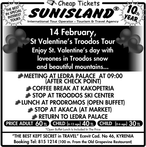ST. VALENTINE'S TROODOS TOUR at TROODOS
