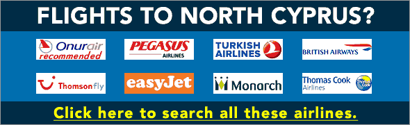 Click to Book Your North Cyprus Flight via Ercan or Larnaca.