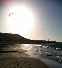 Kite Surfing in Alagadi Beach North Cyprus