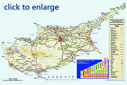 La Carte de Chypre du Nord