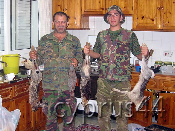 Father And Son After Hunting