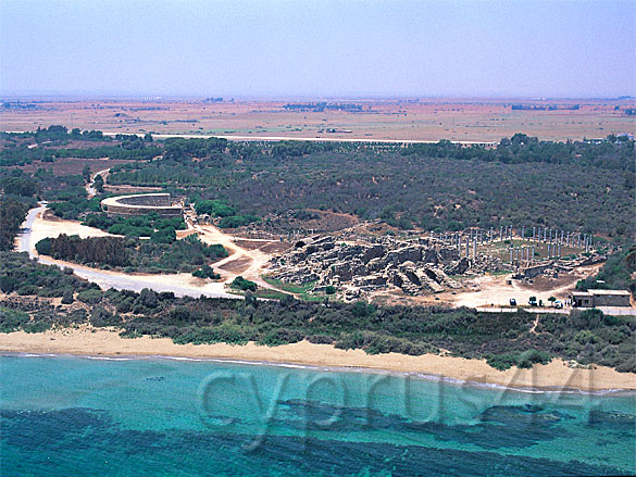 Salamis Ruins From Air