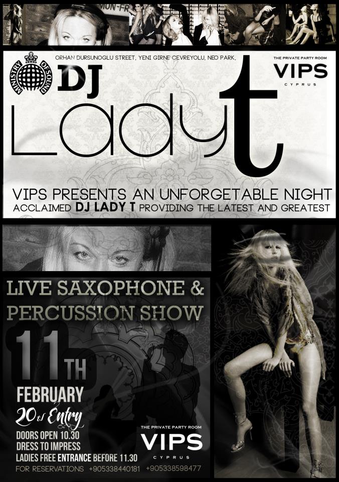 Ministry of Sound's Dj LADY T at VIPS Cyprus